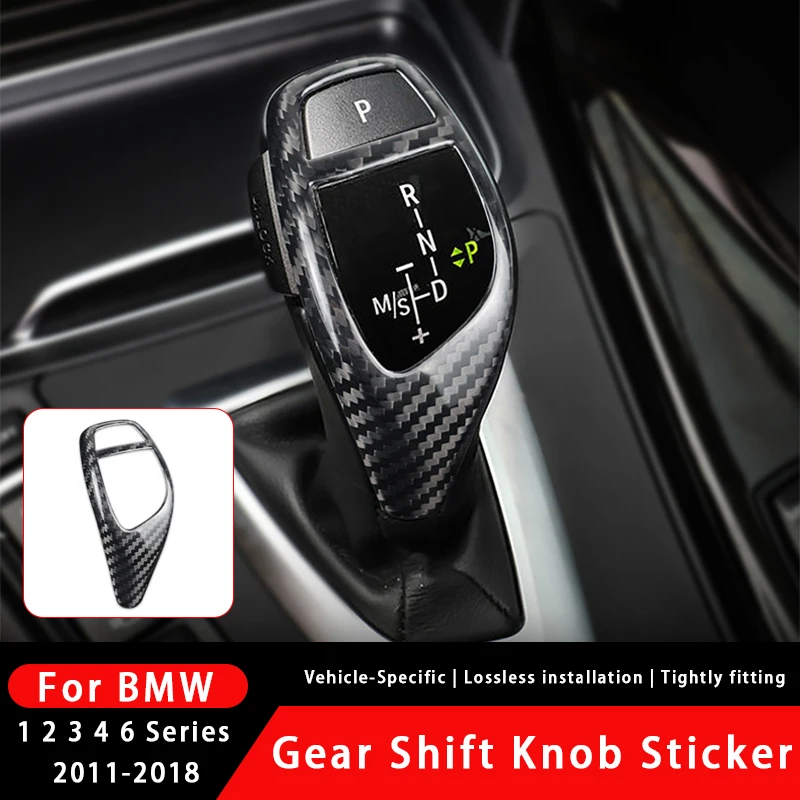 For BMW 1 2 3 4 6 Series X3 X4 X5 X6 i8 F20 F21 F30 F32 Car Gear Shift Knob Cap Cover Sticker Panel Trim Interior Accessories