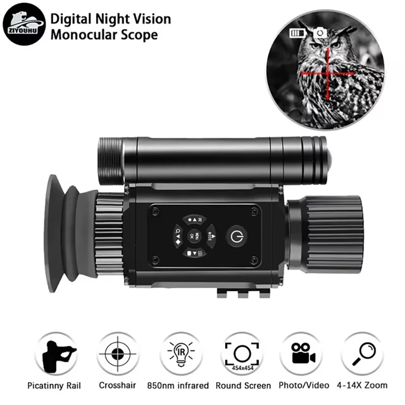 

New HD Tiny Digital Night Vision 1080P Video Camera Infrared Monocular Multiple Image Mode Crosshair Hunting Night Sight Scope