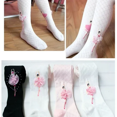 Girls Tights Autumn Kids Cotton Ballet  Dance Pantyhose Cute Soft Knitted Tights for Baby Girl  Stocking Children Clothing