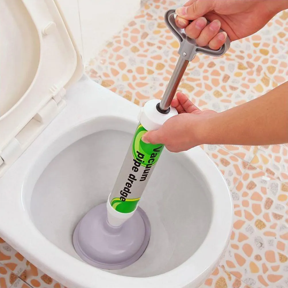 Drain Blaster Plunger with Strong for Toilet Washbasin Bathtub Shower Sink Squatting Pan Blocked Pipes Fast Clog
