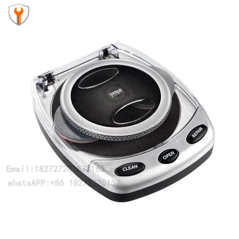 Automatic CD/DVD Cleaner – Electric Disc Restoration System with Scratch Repair