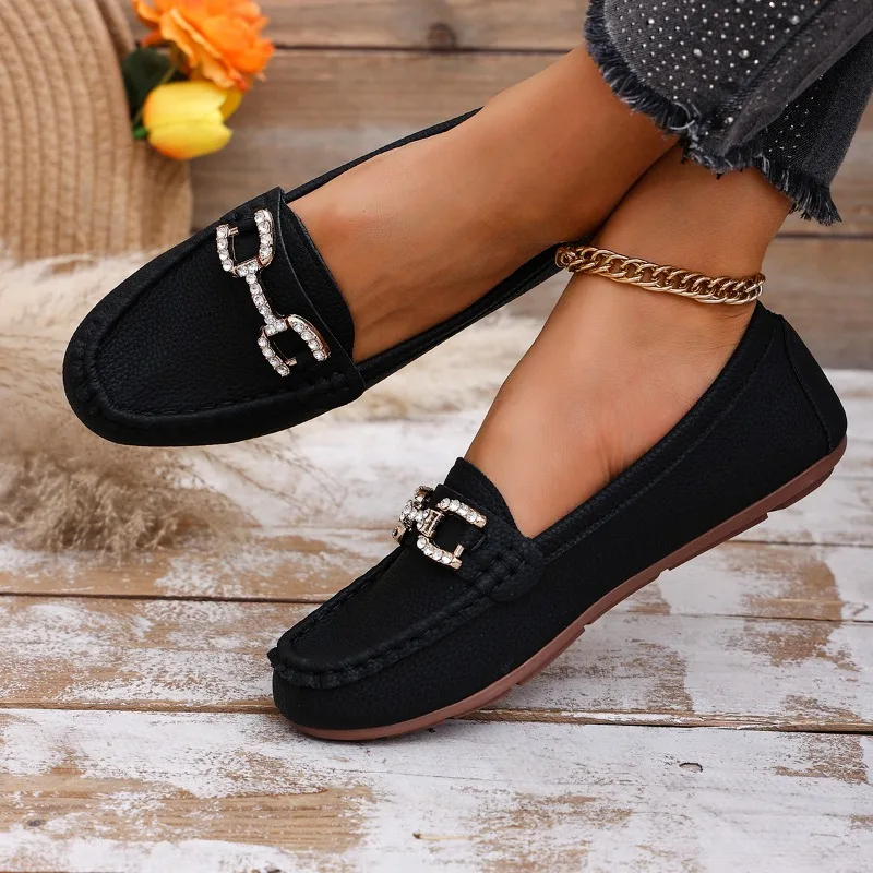 Fashion Non-Slip Breathable Loafers Comfortable Soft-Sole Spring Autumn New 2025 Women's Classic Shoes