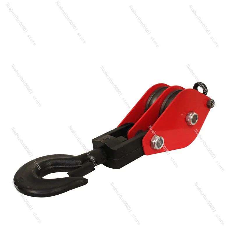 2T Ring Double Wheel Triple Wheel Lifting Pulley Multi Wheel Dynamic Pulley Block Accessories