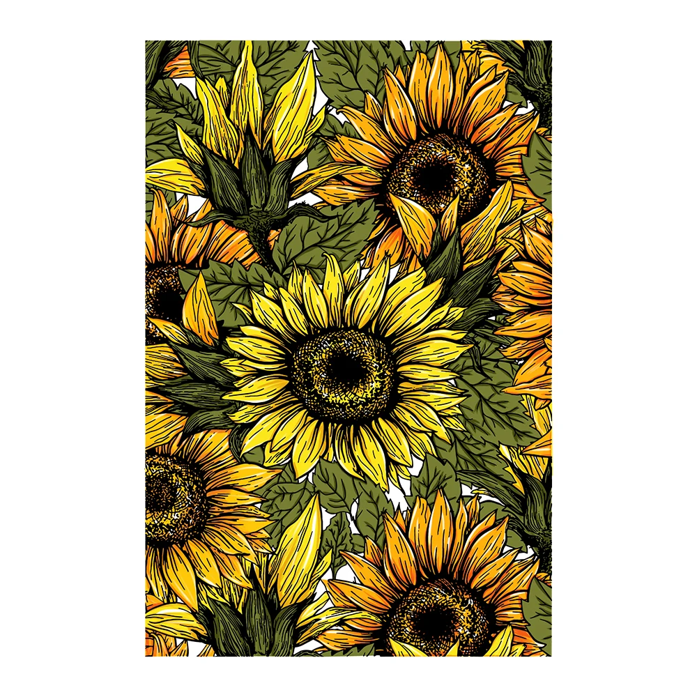

MangoCraft Blooming Sunflower Cutting Dies And Clear Stamp Scrapbooking DIY Metal Cut Dies Stamps For Album Card Handis Decor