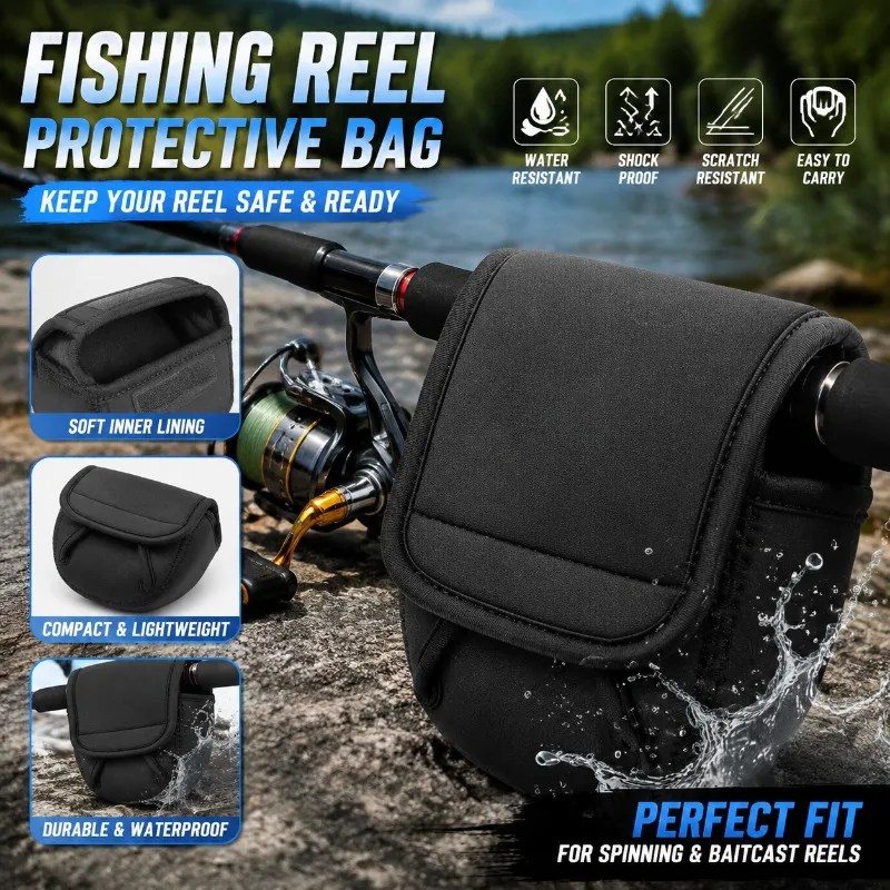 Reel Bag - Balıkçılık Makarası Koruyucu Kılıf Çantası, 500-8000
