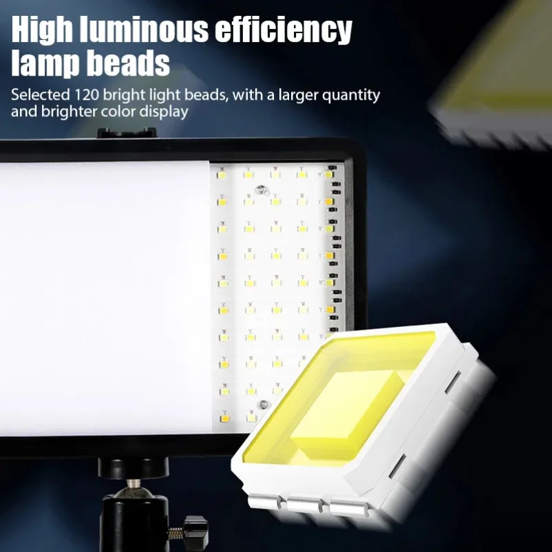 VIKEFON 3000K-6000K LED Photography Video Light Panel Lighting Photo Studio Lamp Kit For Shoot Live Streaming Youbube RGB Filter image 6