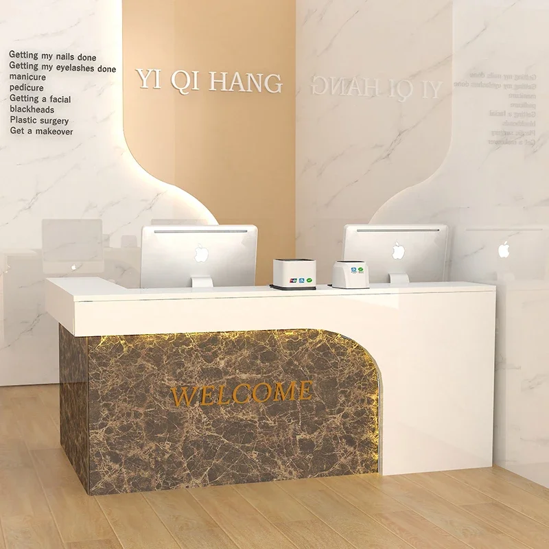 

Reception Counters Desk Store Counter Electronic Book Desks Salon Home Cashier Beauty Customer Center Cosmetics Front Luxury