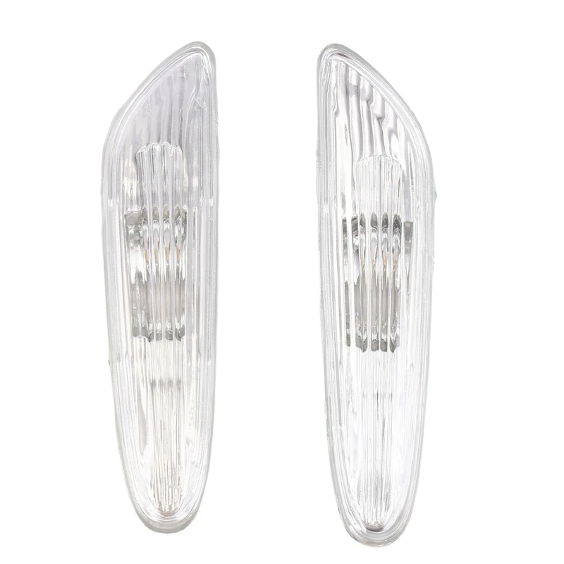 Luces de posición laterales transparentes para guardabarros, intermitentes para BMW serie 5, E60, E61, 63137165741-63137165742, piezas, 2004, 2009