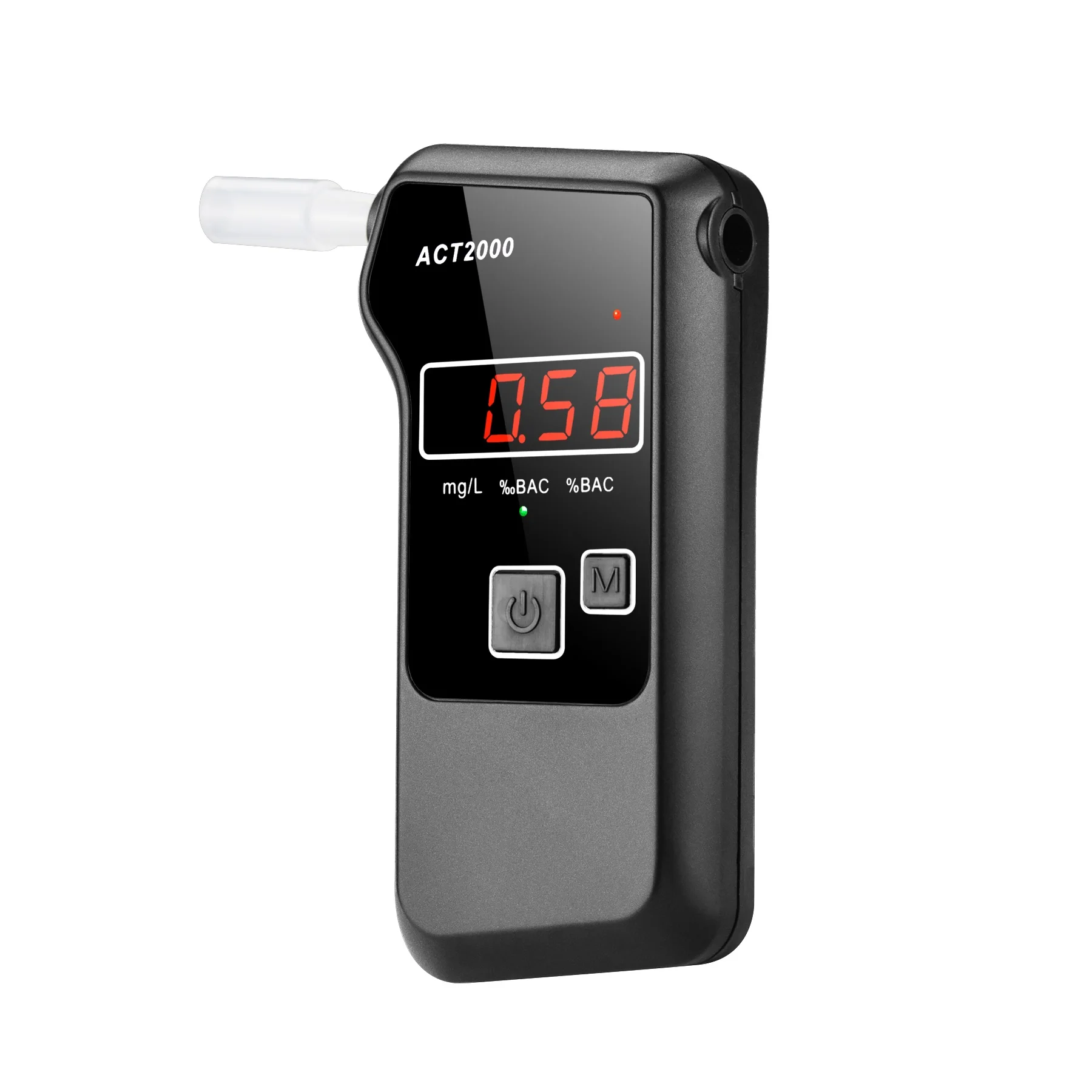 Factory Price Digital Breath Alcohol Tester with Comfortable Mouthpieces for Drunk Driving Detection ODM & OEM Breathalyzer