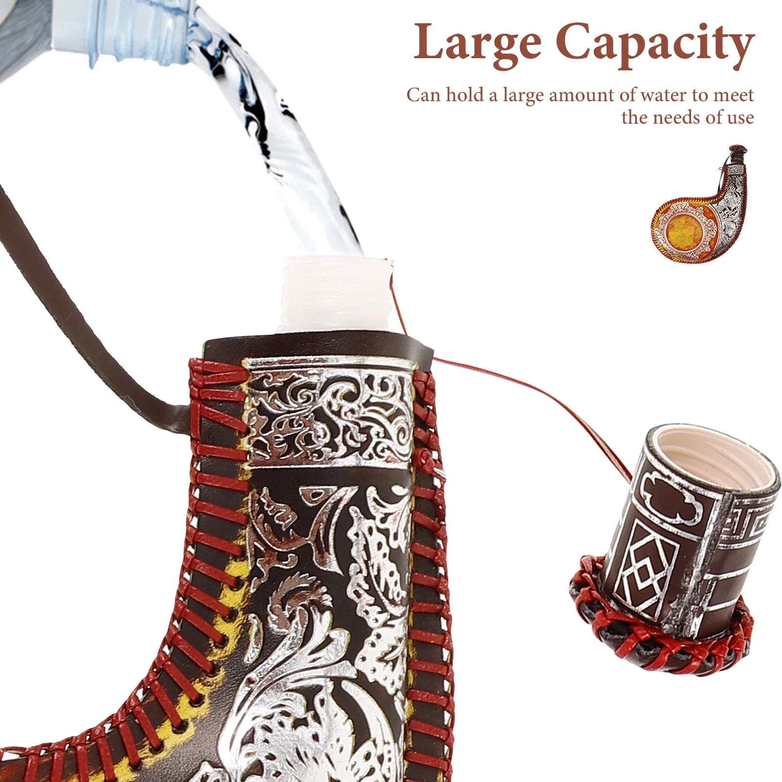 Poudres de cantine de gril, sac d'eau de prairie, d'extraction, accessoire de phtalperformance traditionnel, hanche