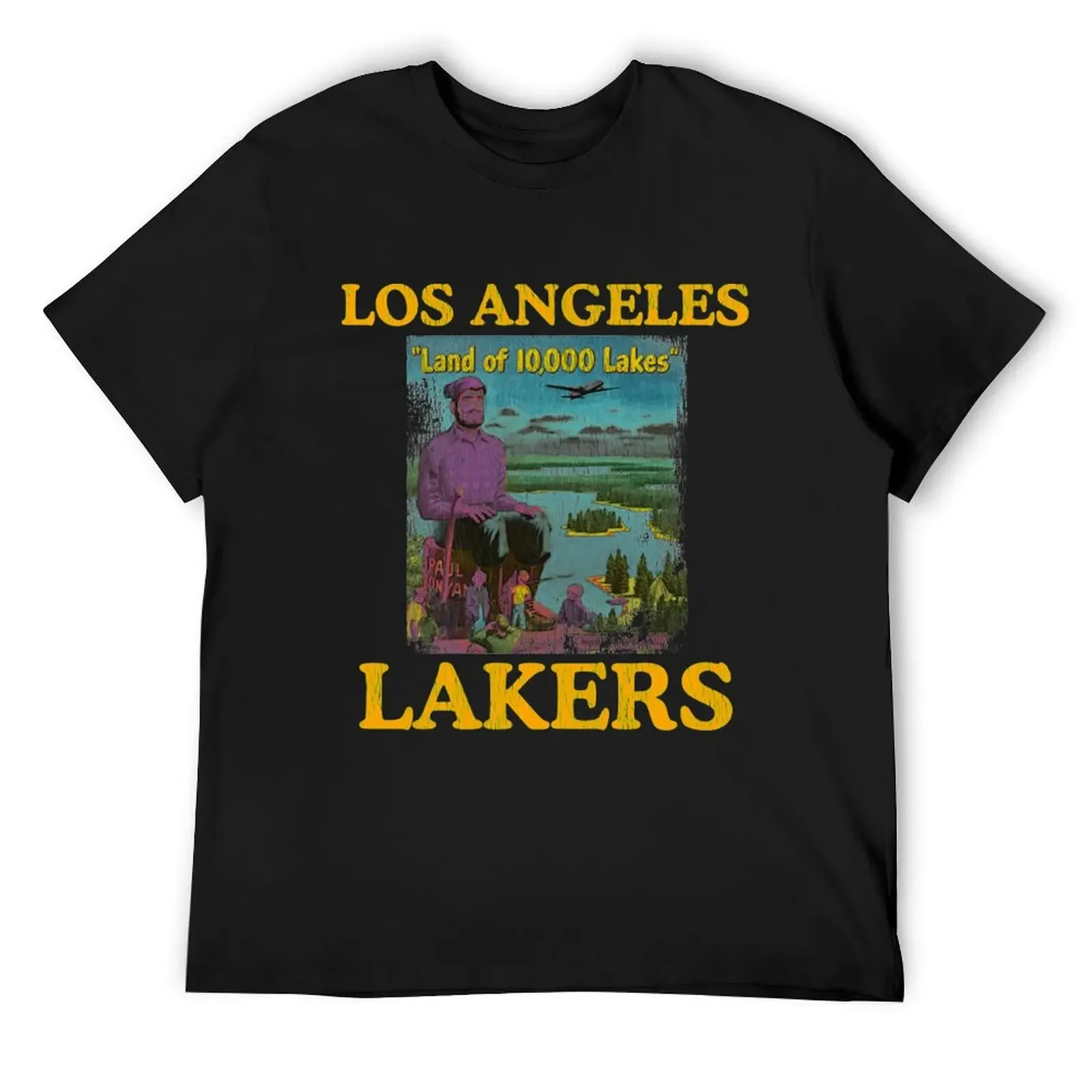

Los Angeles Lakers T-ShirtLakers Vintage 70s Truck Stop Tee Concept T-Shirt