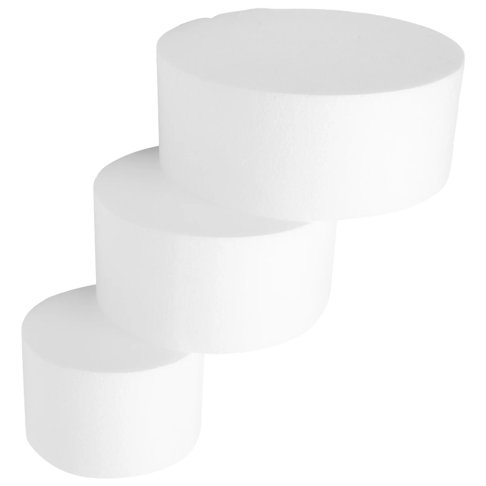 3 Pcs Foam Cake Mold DIY Model Decor 10cm Party Accessories Dummies for Crafts Foams Baking Practicing Fake Wedding