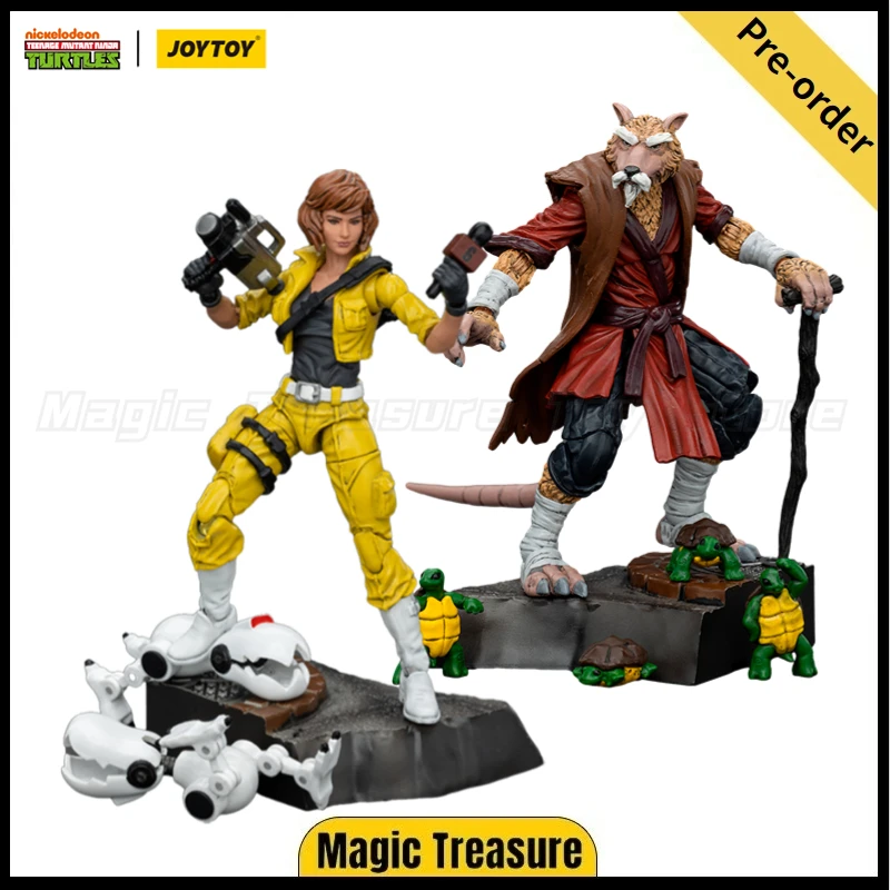 【Pre-Sale】 JOYTOY TMNT Ninja Turtles Splinter April O'Neil 1/18 Action Figure Anime Figures Toys