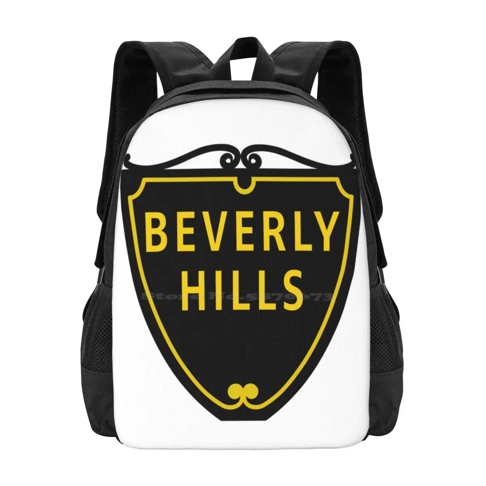 Beverly Hills Street Sign Hot Sale Schoolbag Backpack Fashion Bags Snatched Rich California Los Angeles La Street Sign Real