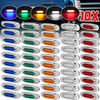 New 4/6/10x LED Car Side Marker Lights For Truck Trailer Lorry Tractor Signal Indicator Clearance Lamp Warning Tail Light 12-24V