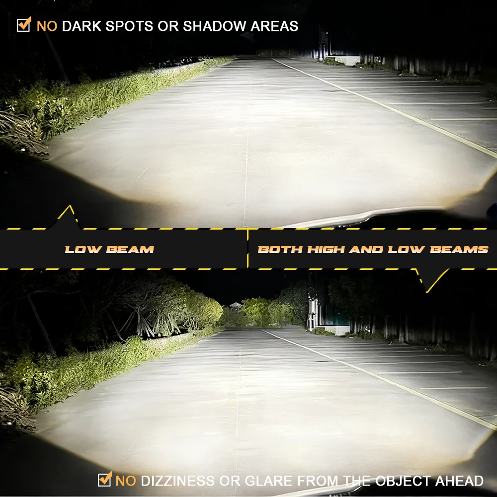 SENLO 2PCS 1.6 Inch Bi LED Projector Koplampen Lenzen voor Hella LED Verlichting Projector 80W 80000LM Diode koplamp Auto Accessoires