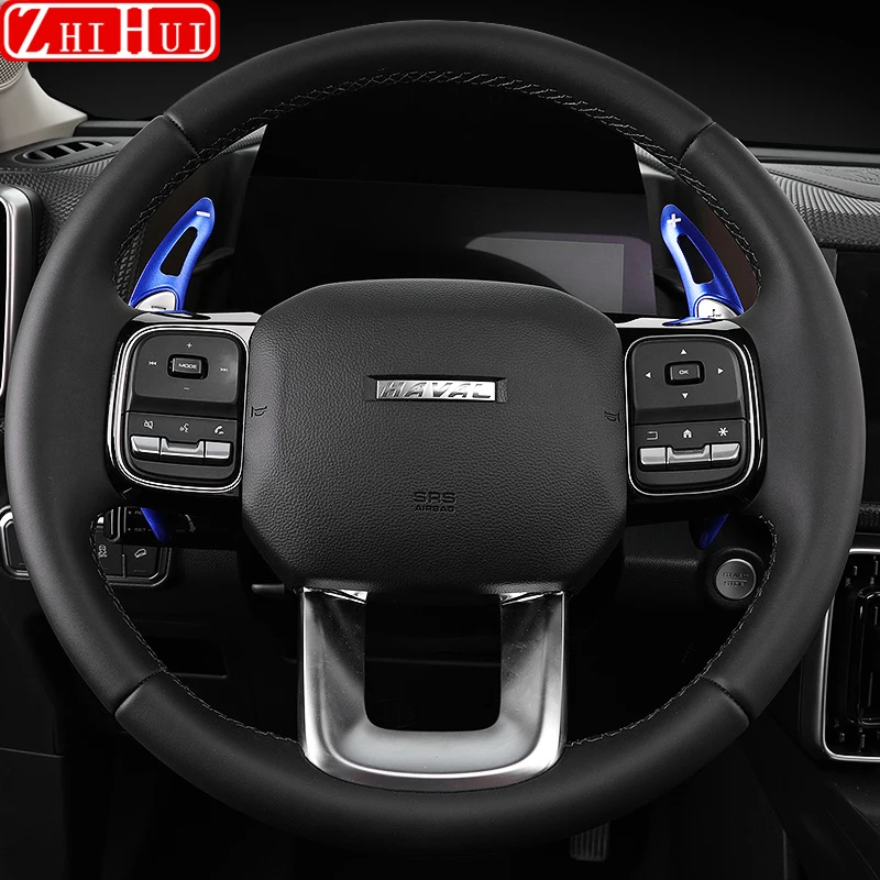 Fotografia 3: Liga de alumínio Volante Shifter Paddle, Prolongado Paddle para Haval Dargo I 2022-2024 1st Gen, Car Styling, Auto Acessórios