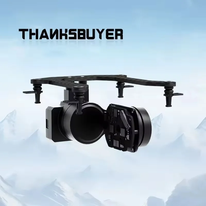 WOJO C-40D 2-Axis Horizontal FPV Gimbal with Mechanical Stabilization High Torque Brushless Motor for Drone Camera Control