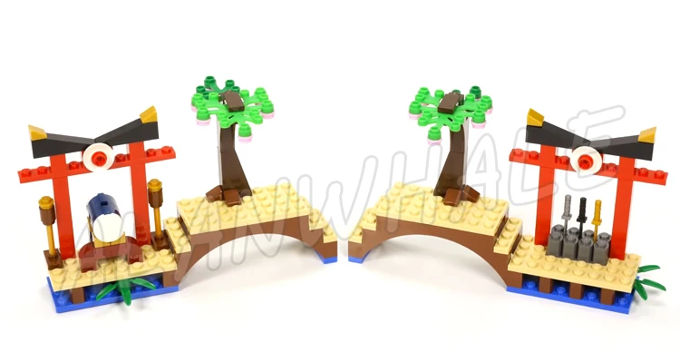 1210ピース 忍者火炎寺院 フル可動 ドラゴン火炎の剣 スケルトン軍隊 79140 ブロック玩具 モデルと互換性あり