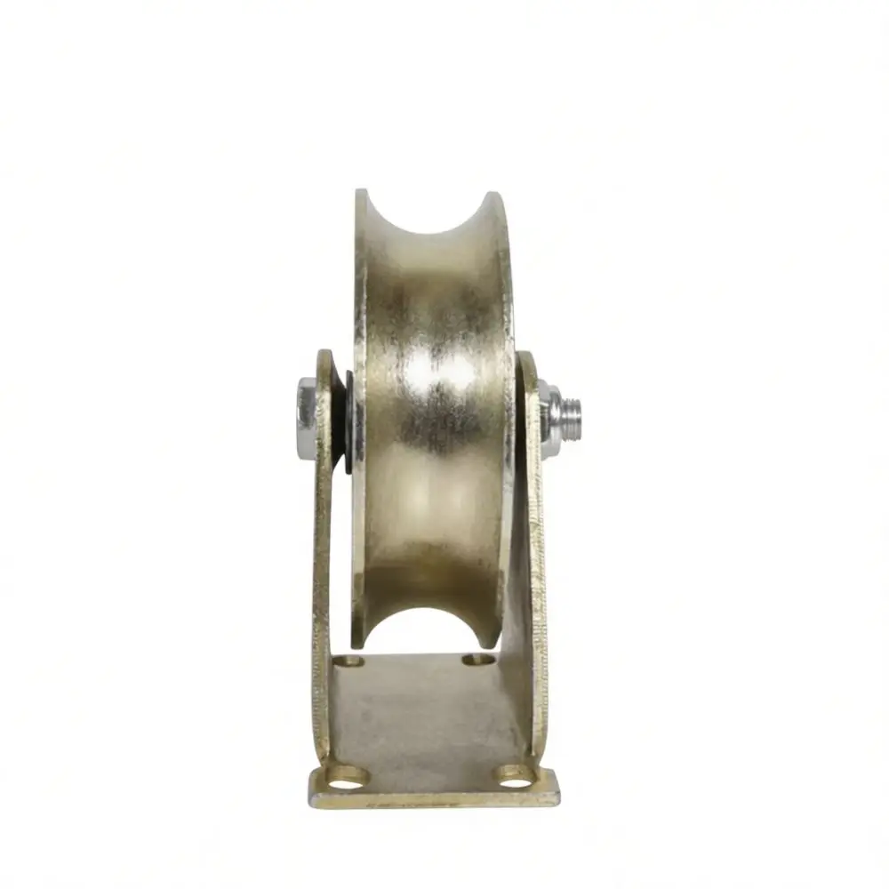Adjustable Sliding Door Pulley Wheel Steel V Groove U Groove For Metal Track Gate Hardware Sliding System High Load Capacity