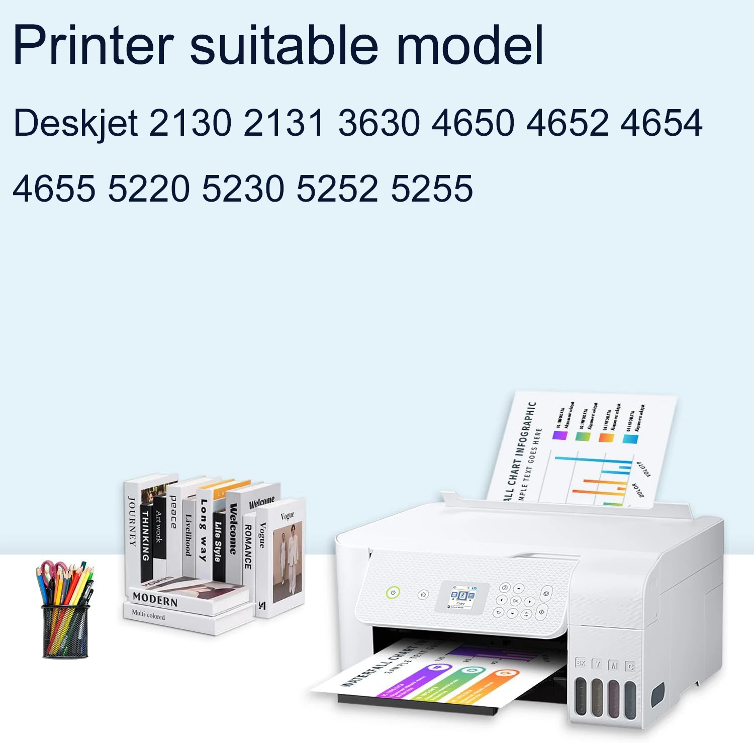 Vilaxh 63XL Compatible Ink Cartridge For HP 63 XL Ink Cartridges Deskjet 2130 2131 3630 4650 4652 4654 4655 5220 5230 5252 5255