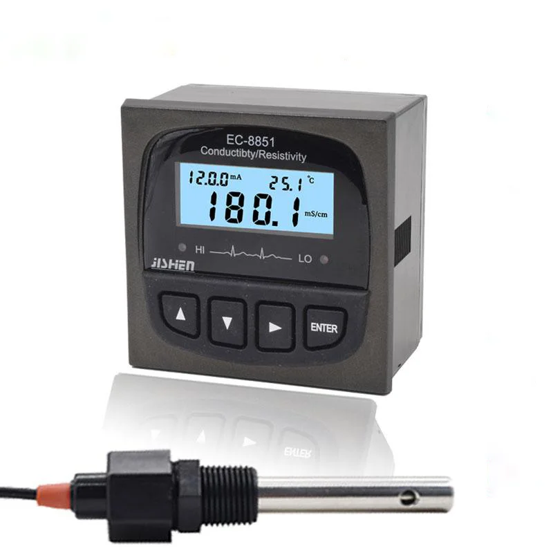 Industrial Online EC-8851 Conductivity Meter LCD Display Customizable Resistivity Measurement Control Instrument OEM Support