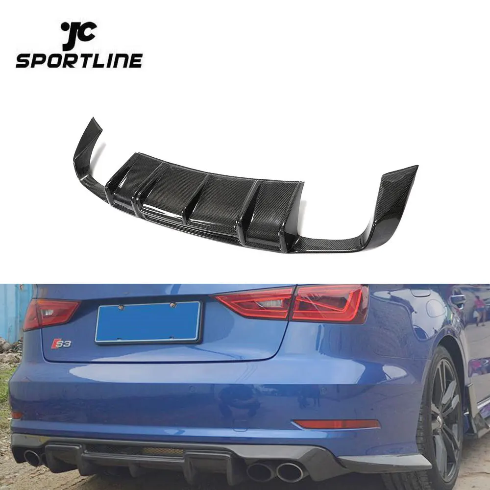 

Спойлер на задний бампер RS Style Carbon S3 для Audi A3 S3 седан 2015-2016 годов