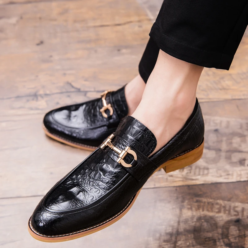 

2023 Loafers Men Casual Leather Shoes Outdoor Slip on Fashion Italian Moccasins Luxury Brand Loafers Fashion Business Men Shoes