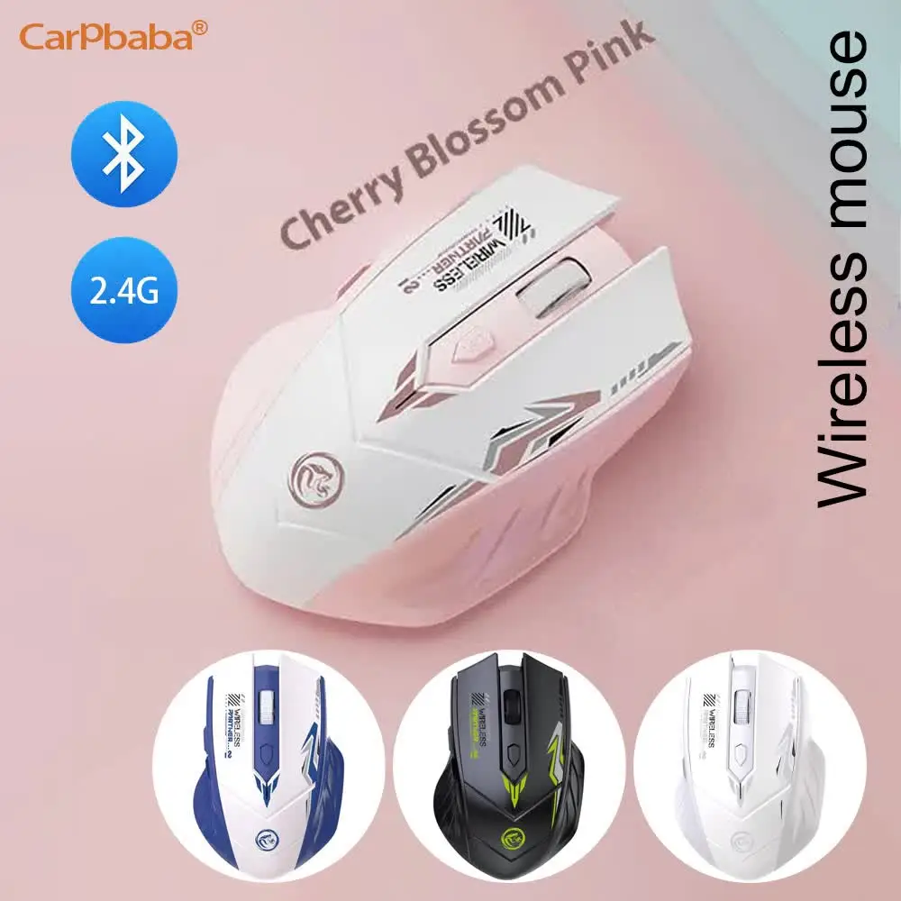 

Перезаряжаемая бесшумная мышь IX18, двойной режим, Bluetooth 5,2, мышь 2,4G, мышь для ноутбука Windows, игровая мышь IOS, беспроводная мышь