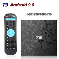 Smart T9 Android 9.0 TV BOX RK3318 Quad Core 4GB RAM 64GB ROM 2.4G/5G Dual WIFI USB 3.0 4K Bluetooth 4.0 2GB 16GB Set Top Box