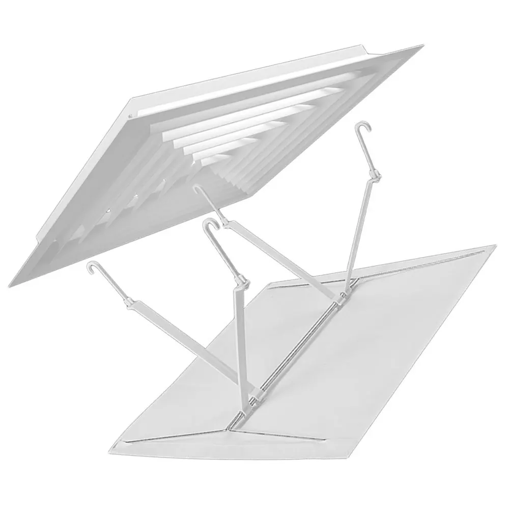 

Square Air Deflector 45x45 White Ceiling AC Windshield Baffle Home Office Easy Install Lightweight Practical Design Furniture