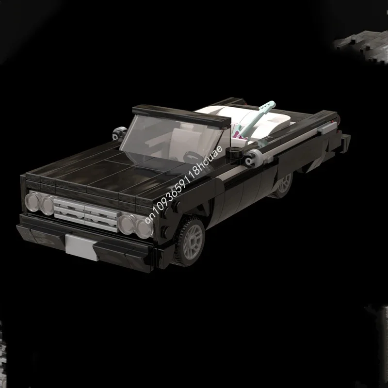 

Набор строительных блоков MOC Lowrider City Champion SuperCar, 282 детали, рождественская серия Master Series, модель для детей, подарок