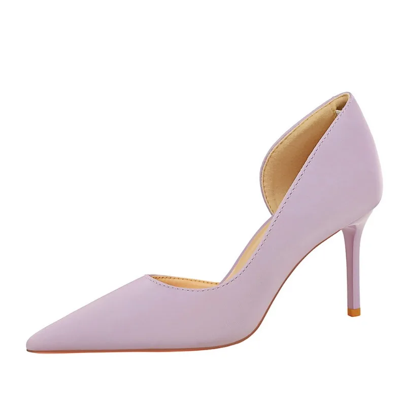 2026 Autumn Women's Wedding Shoes 7 Cm Height Luxury Handmade Quality Elegant Fashion Solid Color Office High Heels Pumps Woman