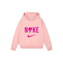 Barbie cartoon anime children's casual fashion hooded sweatshirt top for girls aged 3-14