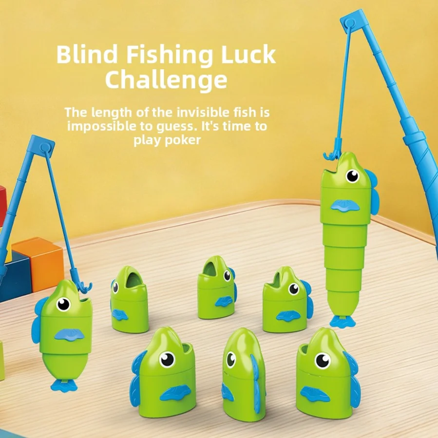 Fishing Master Extendable Fishing Battle Game Parent-Child Interactive Montessori Fine Motor Skills Educational Toy for Kids