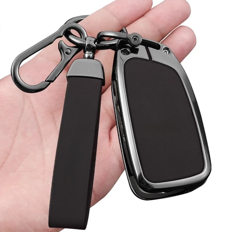 For VinFast & Brilliance V3/V6/V7/H330 Key Fob Cover + Keychain Set – Metal & Leather Luxury Key Protector