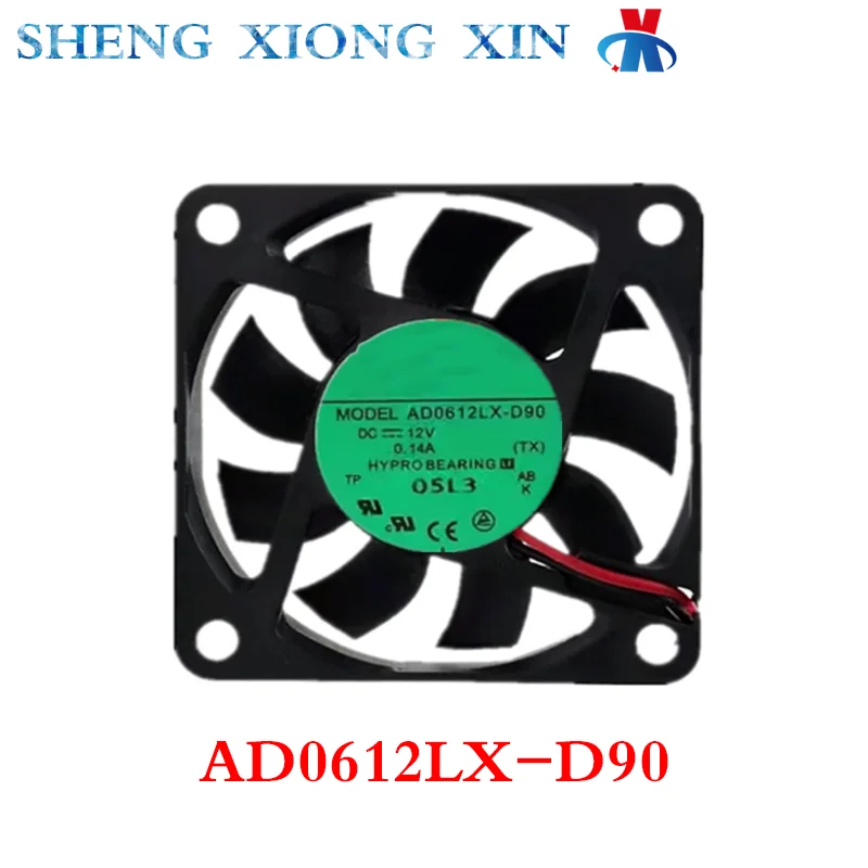 1pcs AD0612LX-D90 12V 0.14A 6015 Silent 6CM/cm Power Supply Cooling Fan