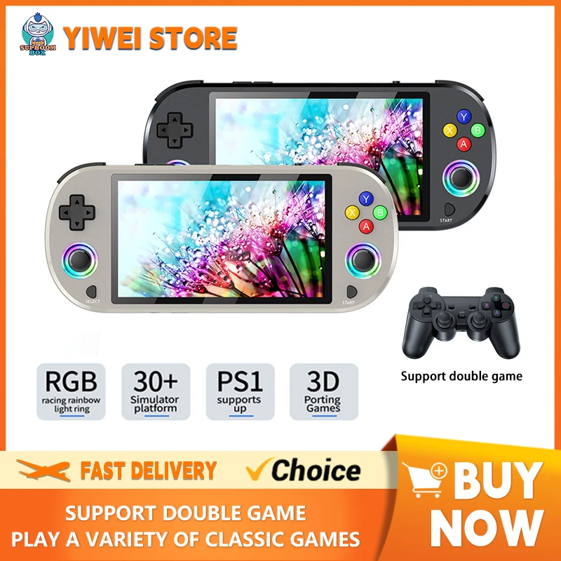 

M22 Handheld Game Console 5 inch LCD Screen Retro Video Game Player LINUX System Supports 30 emulators Game Controller Gamepad