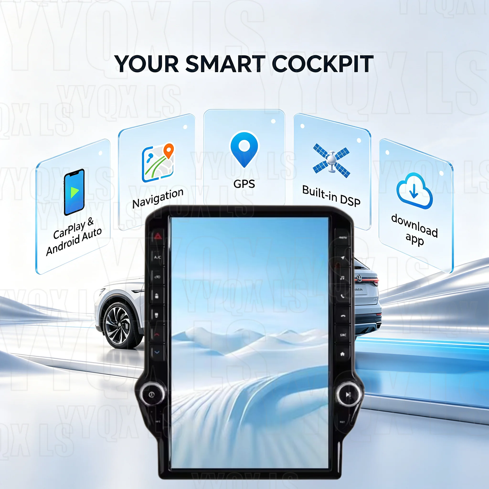 Android 14 CarPlay Car Radio For Dodge Ram 2013-2018 AI Touch Screen Multimedia Video Player GPS Navigation Car Accessories
