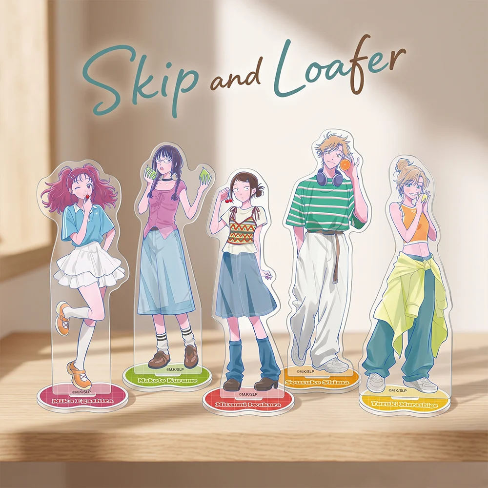 Skip and Loafer Mitsumi Sousuke Fruits 15CM Double Sided Acrylic Stand Keychain 2026 New Anime Stand Desk Ornament Home Decor