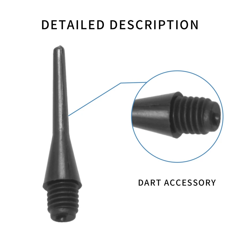 전자 다트용 내구성 소프트 팁 포인트 바늘 교체 세트, 전문 다트 텅스텐 다트 액세서리, 500 개