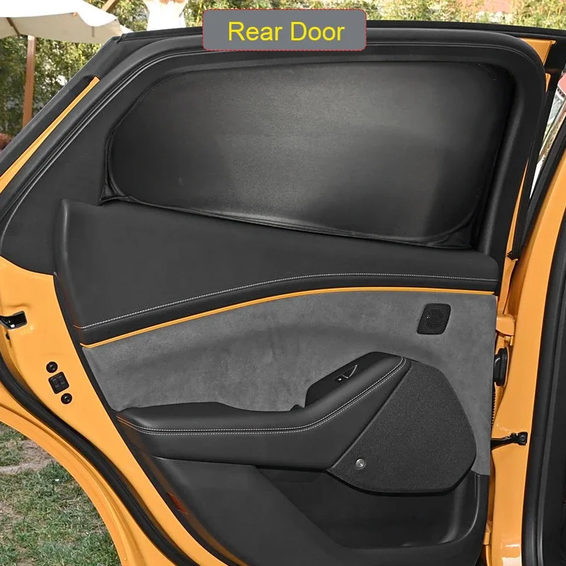 

Автомобильный черный анти-УФ-тепляционный солнцезащитный козырек для конфиденциальности окна для FORD MUSTANG MACH E 2021-2026Auto защитная крышка аксессуар для интерьера