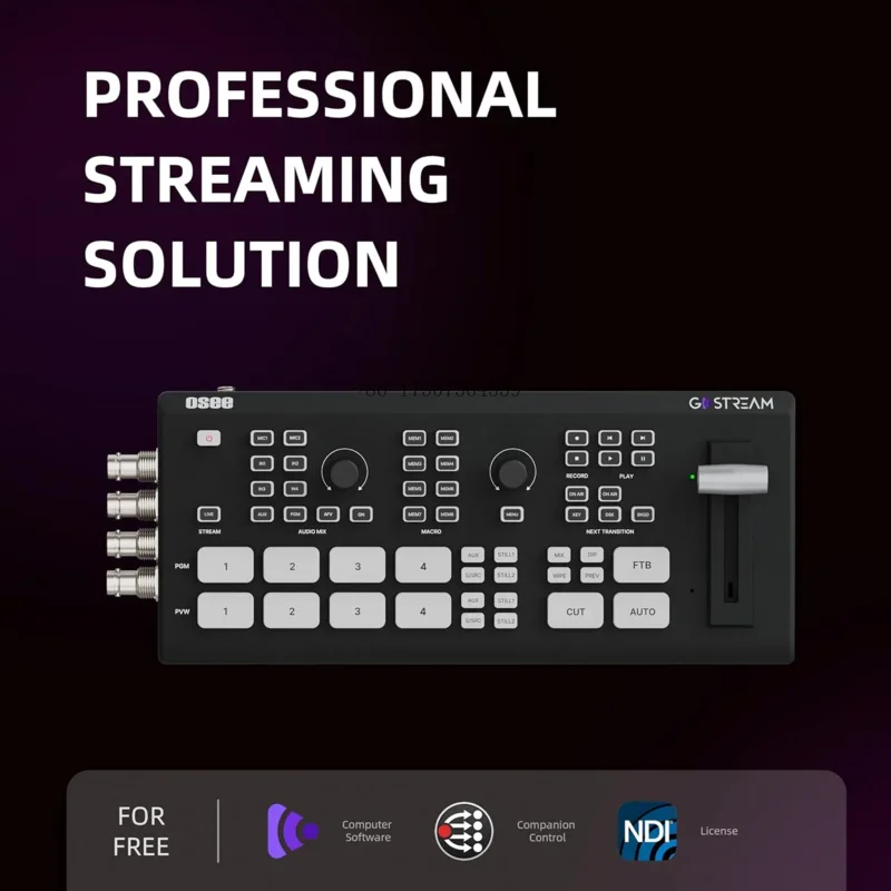 Osee GoStream Duet Múltiples cámaras SDI y HD MI Live Stream Video Mezclador Switcher con kit de conmutación