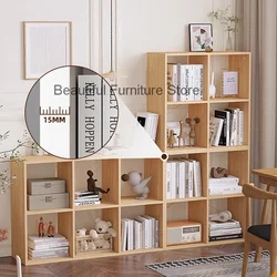 Wooden Home Bookcases European Style Classic Books Display Design Reading Divider Bookshelf Desk Libreria Office Furniture