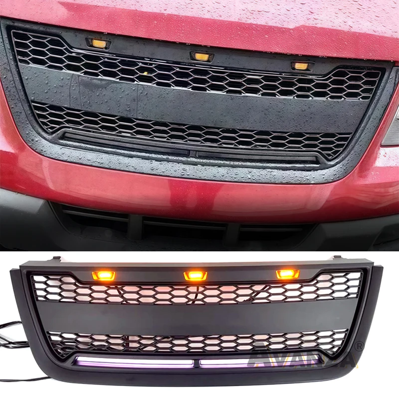 

Front Grill With Led Lights Bumper Auto Parts Grille Modification Accessories For 2003-2006 Ford Expedition Grill