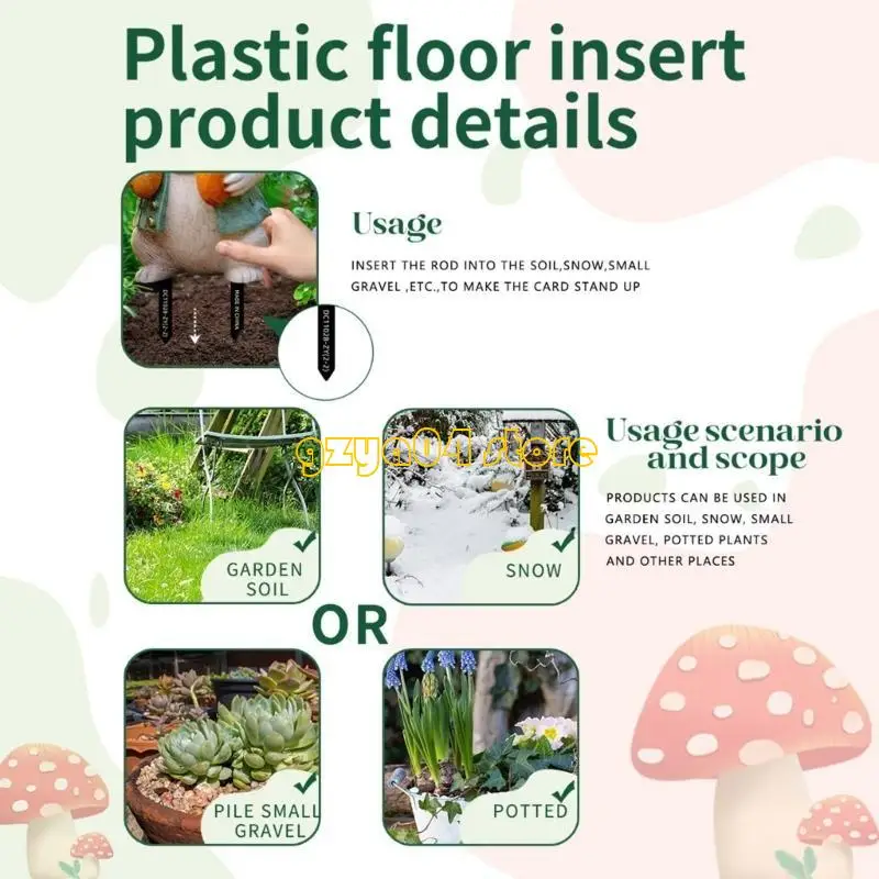 K3KD 2PCS الإبداعية Rabbit Garden Stake مقاوم للماء Sign Sign Sign