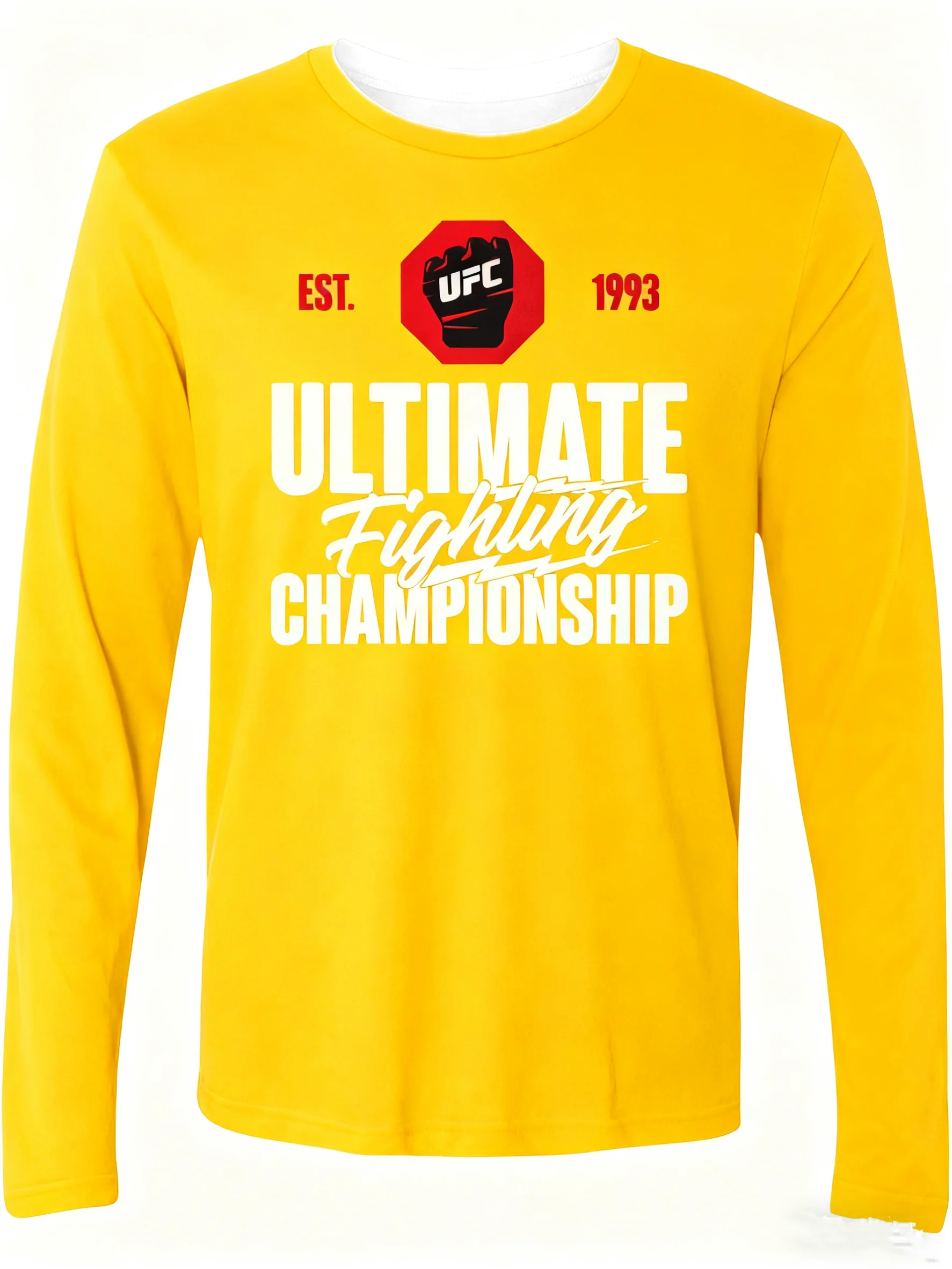 Ufc الخريف والشتاء القتالية نمط الرجال والنساء المتطرفة عشاق الرياضة بأكمام طويلة تي شيرت التجفيف السريع #4