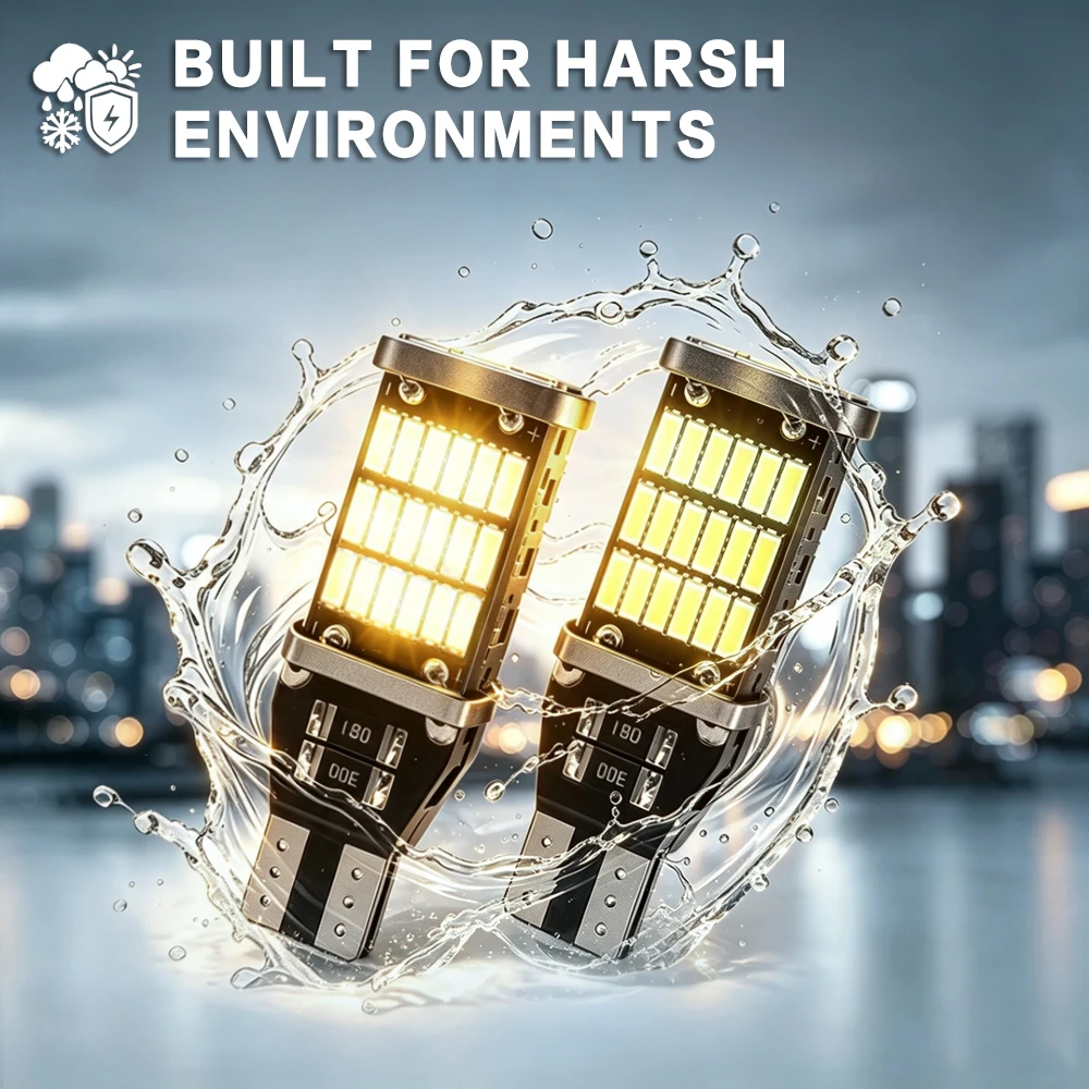 2pcs For Honda HRV HR-V 2014 2015 2016 2017 2018 2019 2020 2021 Reverse Light Bulbs On Car Back Up Lamp W16W T15 LED Canbus