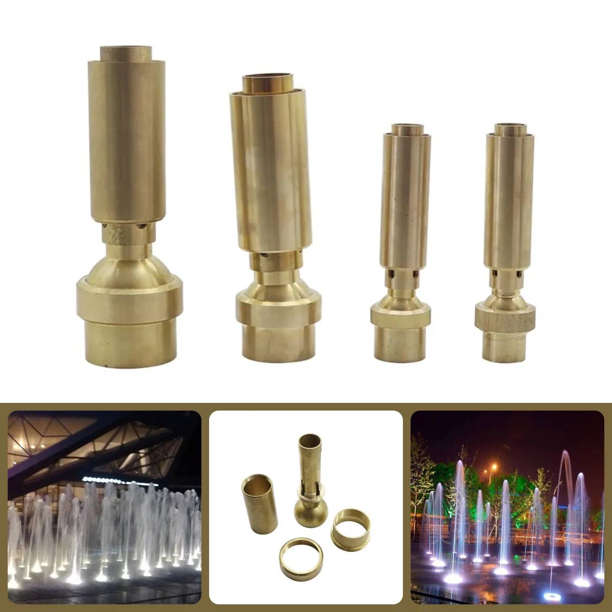 1Pc Air-Blended Bubbling Column Type Fountain Nozzle 3/4