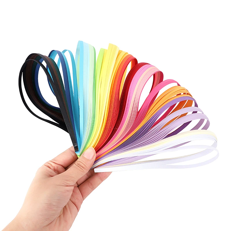 260pcs Rainbow Paper Quilling Strips Set 3mm 39cm Flower Gift Paper For Handmade Paper Decoration Craft DIY Quilling Tools